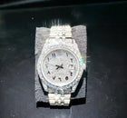 Men's Square VVS1 Moissanite Iced Out Stainless Steel Watch