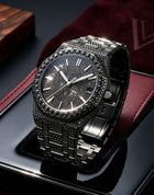 GhostTime™ Black Moissanite Iced-Out Luxury Watch