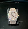 Men's Square VVS1 Moissanite Iced Out Stainless Steel Watch