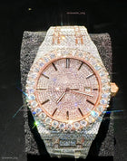 Men's Square VVS1 Moissanite Iced Out Stainless Steel Watch