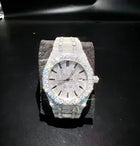Men's Square VVS1 Moissanite Iced Out Stainless Steel Watch