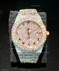 Men's Square VVS1 Moissanite Iced Out Stainless Steel Watch