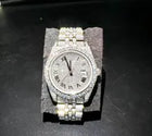 Men's Square VVS1 Moissanite Iced Out Stainless Steel Watch