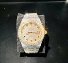 Men's Square VVS1 Moissanite Iced Out Stainless Steel Watch