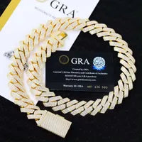 15mm Moissanite Cuban Link Chain