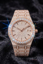 GhostTime™ Moissanite Rose Gold Iced-Out Luxury Watch