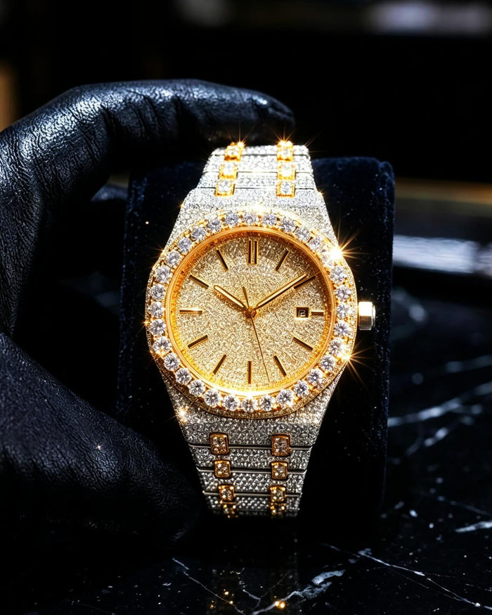 GhostTime™ Two-Tone Moissanite Luxury Watch