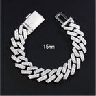 15mm Moissanite Cuban Link Chain