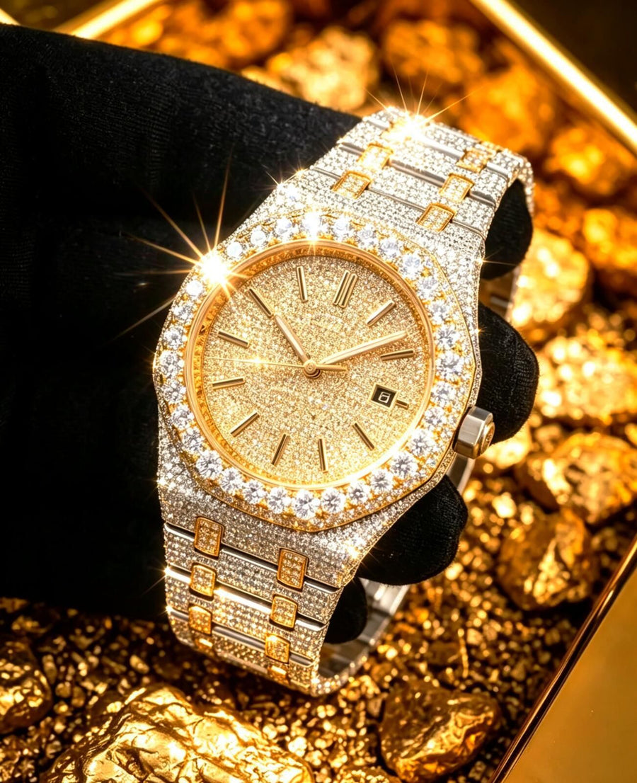 GhostTime™ Two-Tone Moissanite Luxury Watch